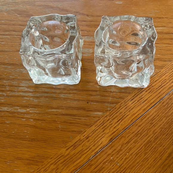 Lovely crystal votive candle holders - Picture 1 of 2